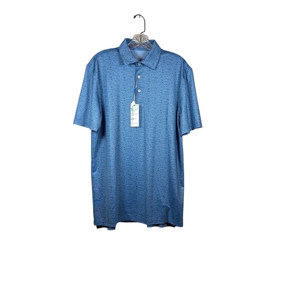 NWT Southern Tide Driver Let's go Clubbin Performance Polo, Golf Lover Print, M - Picture 1 of 11